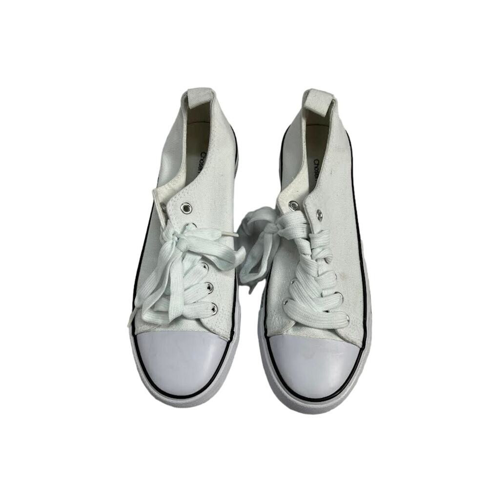 CHOSEN‎ STEP CANVAS SNEAKERS WHITE US WOMEN 7.5